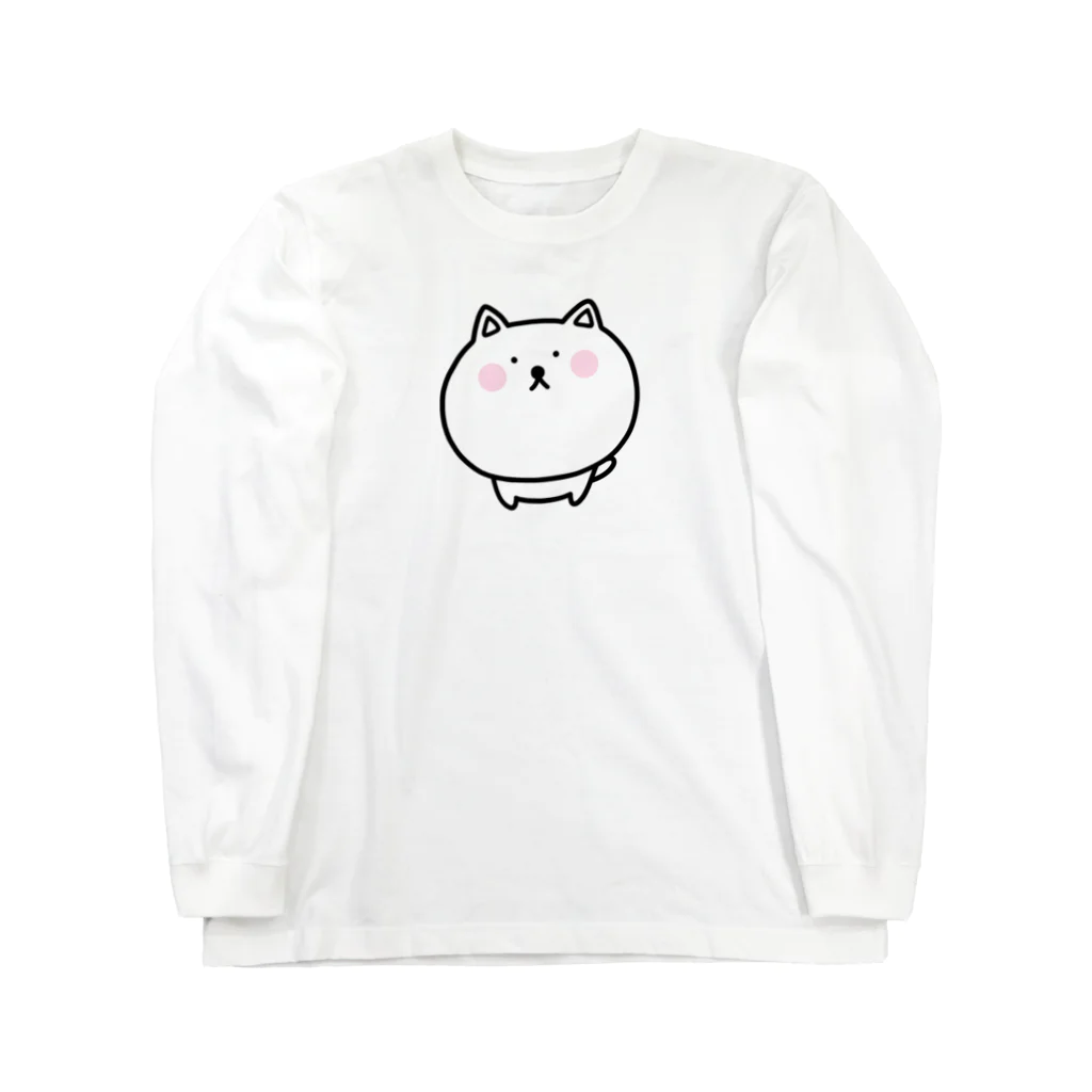 のんびりのこショップのおとなしい照れた犬 Long Sleeve T-Shirt