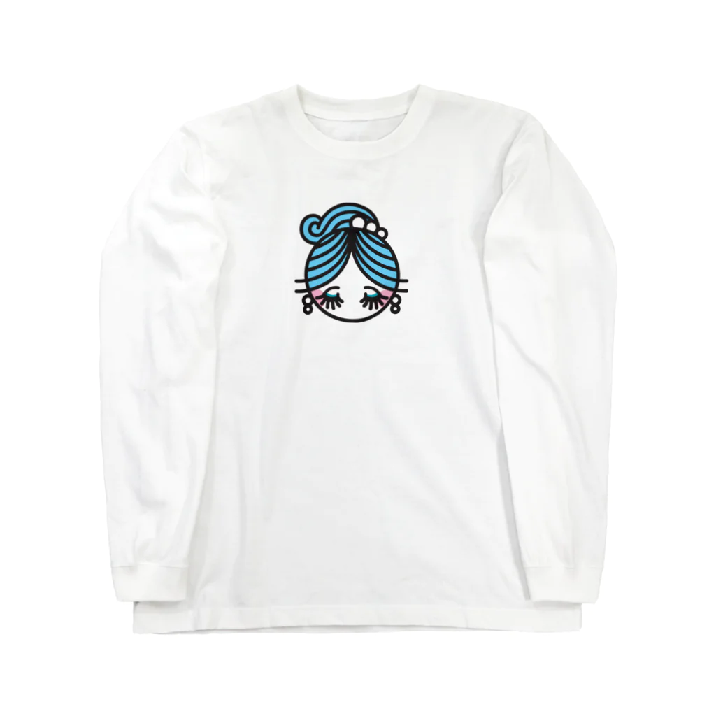 ソーメンズのポニーテール少女アイコンカラー Long Sleeve T-Shirt