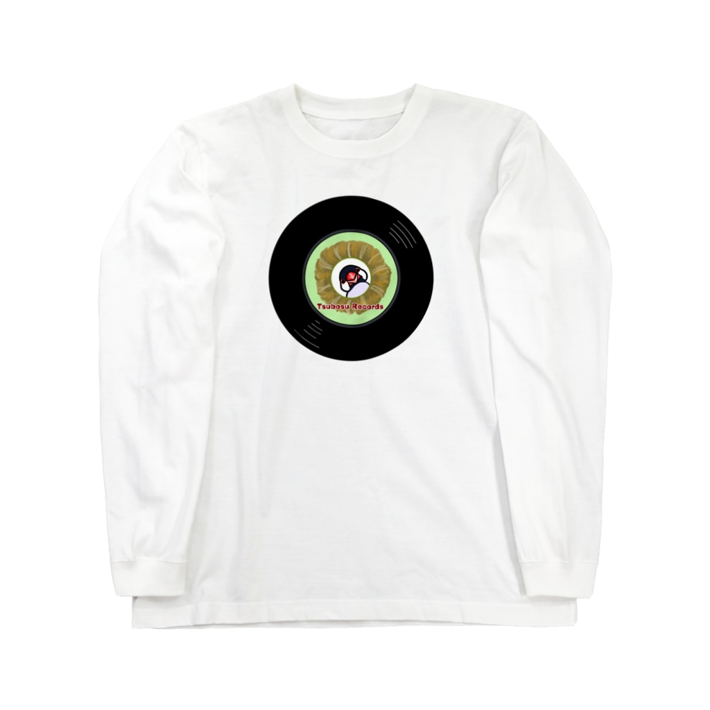 レコードの巣のつぼ巣レコード桜文鳥 Long Sleeve T-Shirt