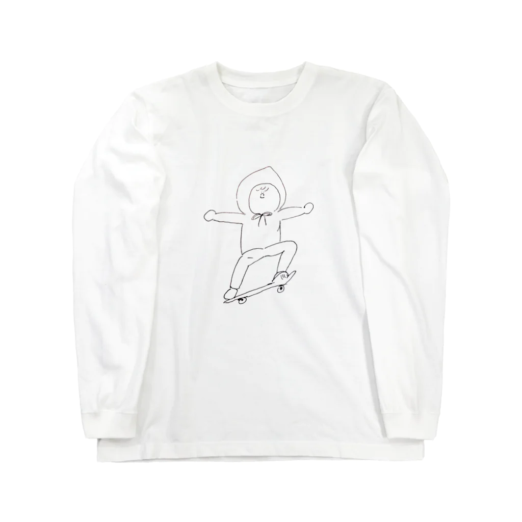 マツノBの冷やかしスケートボーダーくん Long Sleeve T-Shirt