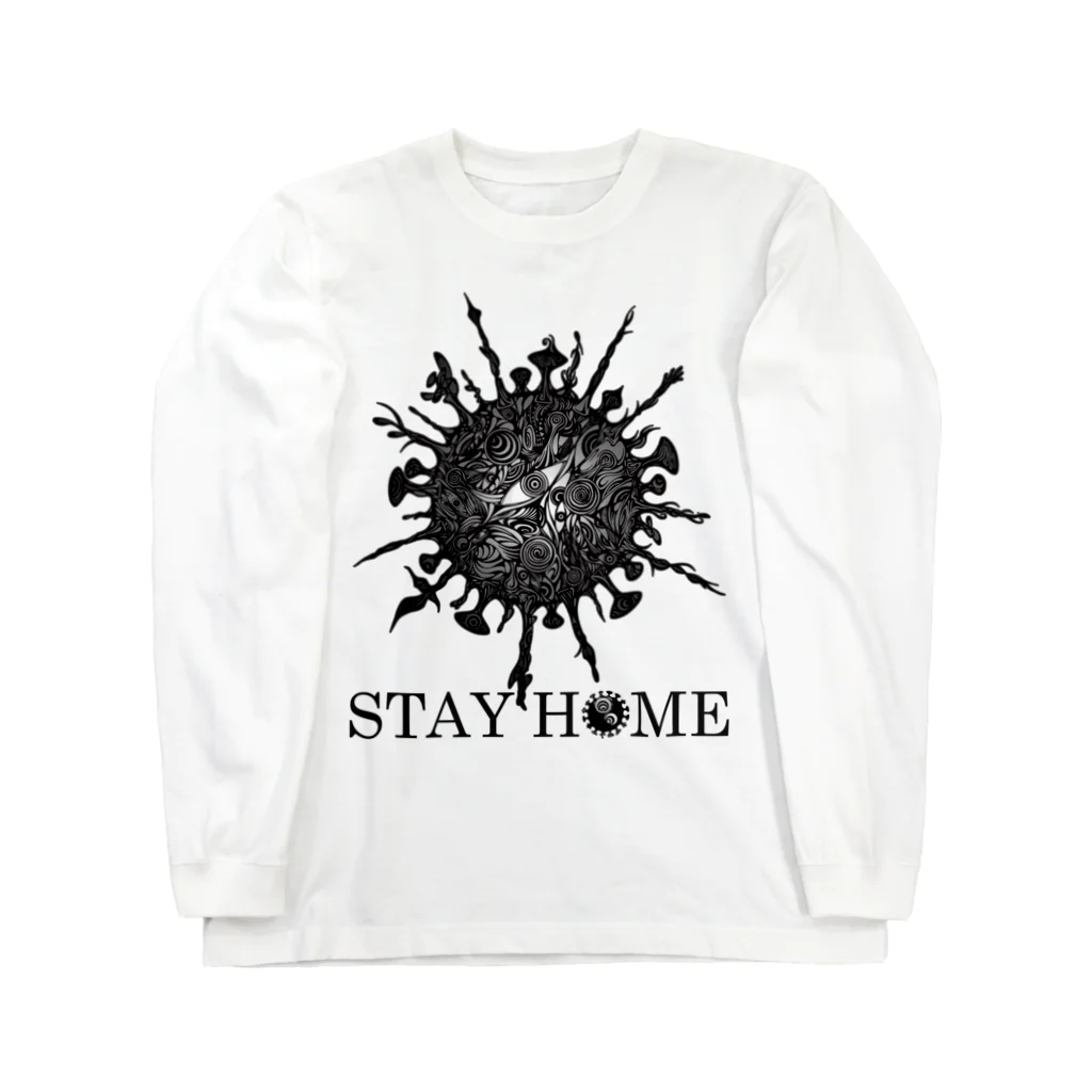 IBI-MATTER-のSTAY HOME -月蝕因子- ロングスリーブTシャツ