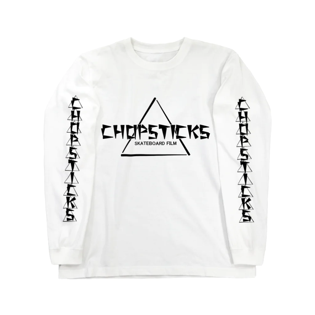 Filmer_Noonの「CHOPSTICKS」横長ロゴ ロングスリーブTシャツ