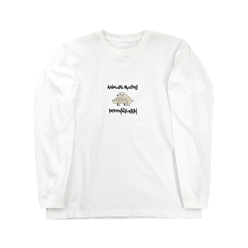 Animals MatingのDogs  Mating(犬の交尾) Long Sleeve T-Shirt