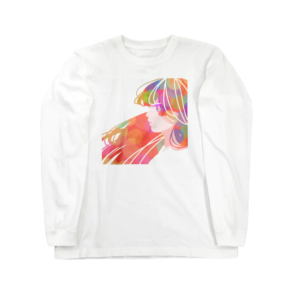 KINJI'sショップの透明GIRL Long Sleeve T-Shirt