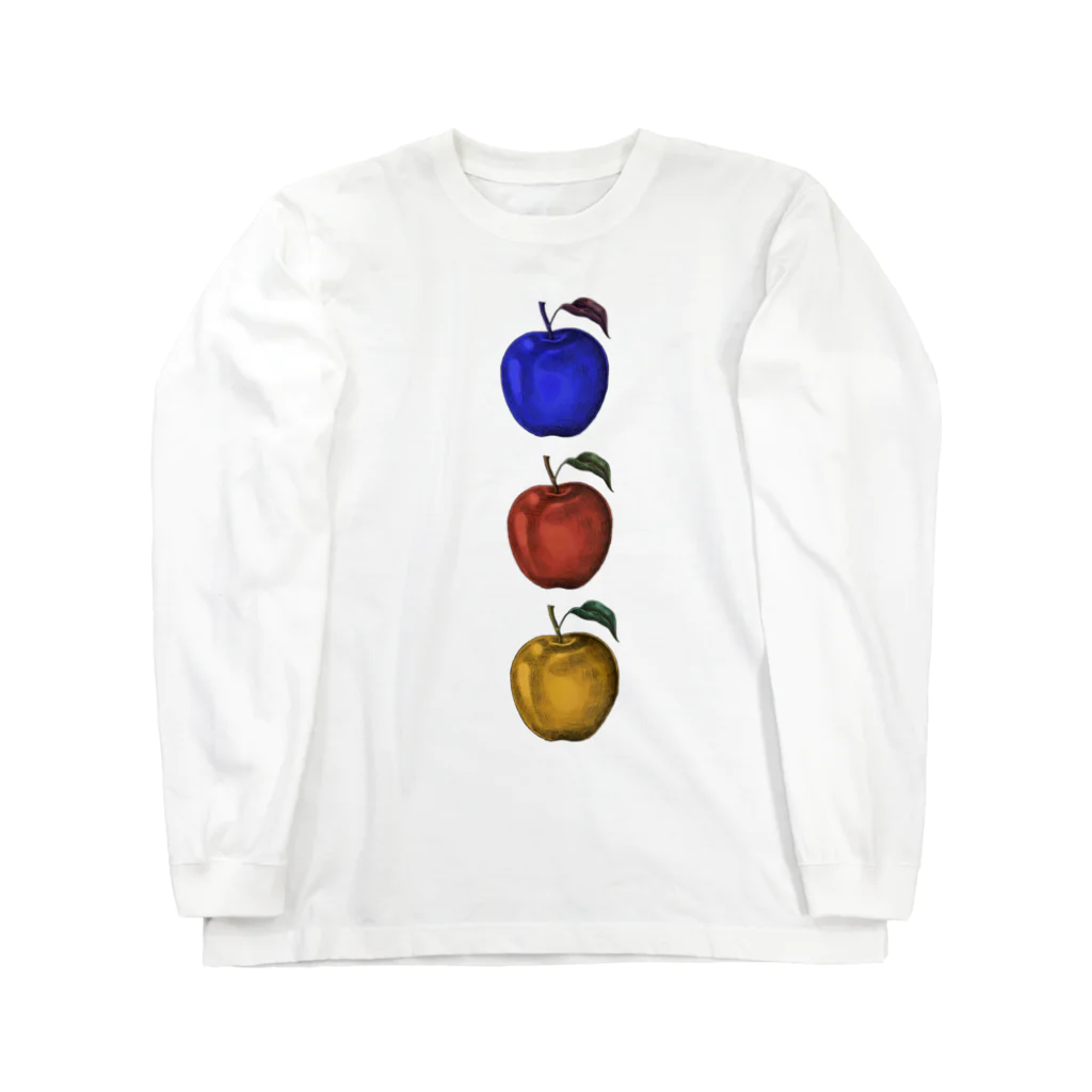HANDSOMEのりんご_apple Long Sleeve T-Shirt
