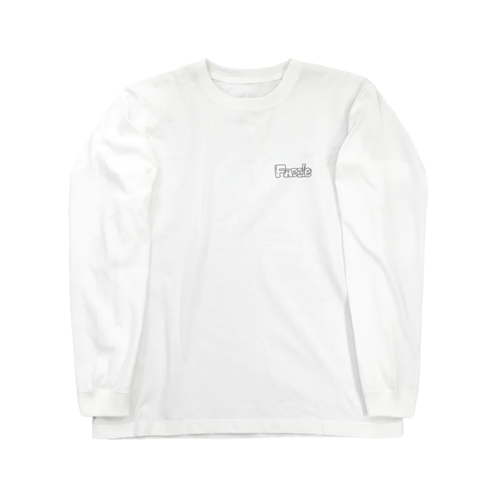 Facile【ファシル】のfacile original logo  Long Sleeve T-Shirt