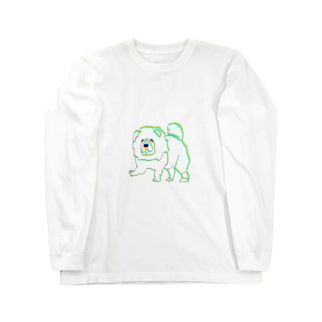 WORLDWIDEの犬チャウチャウ(ちょっと大) Long Sleeve T-Shirt