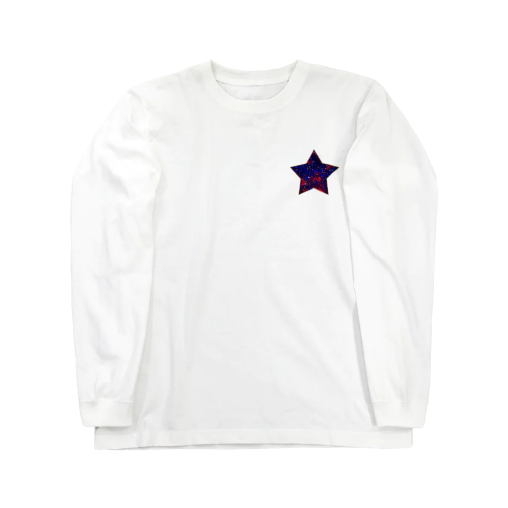 采-aya-の赤い星 ロングスリーブTシャツ