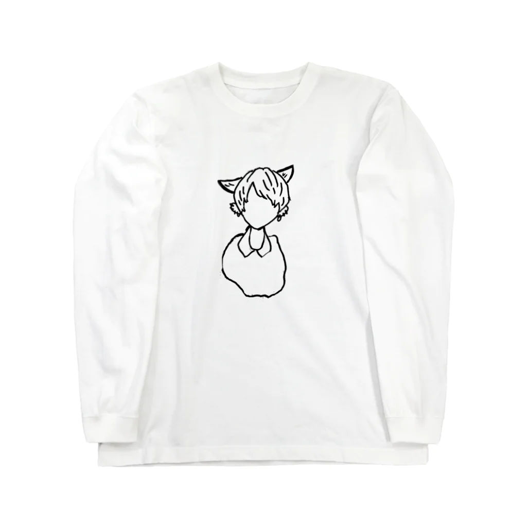 希白 れなの希黒れんくんイラスト Long Sleeve T-Shirt