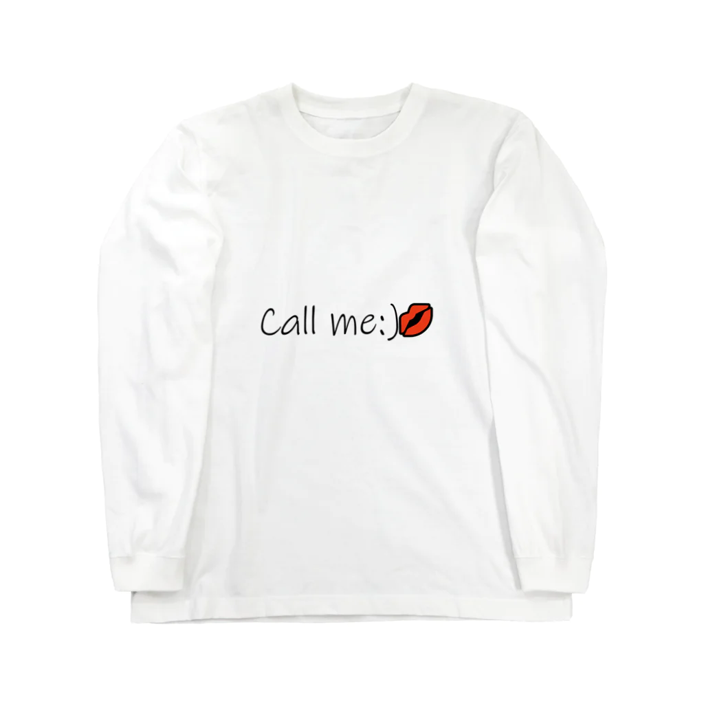 Dejavu_apparelのCall me💋 ロングスリーブTシャツ