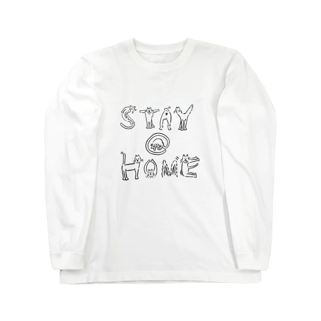 ツツミ エリコのstay@homeネコ ロングスリーブTシャツ