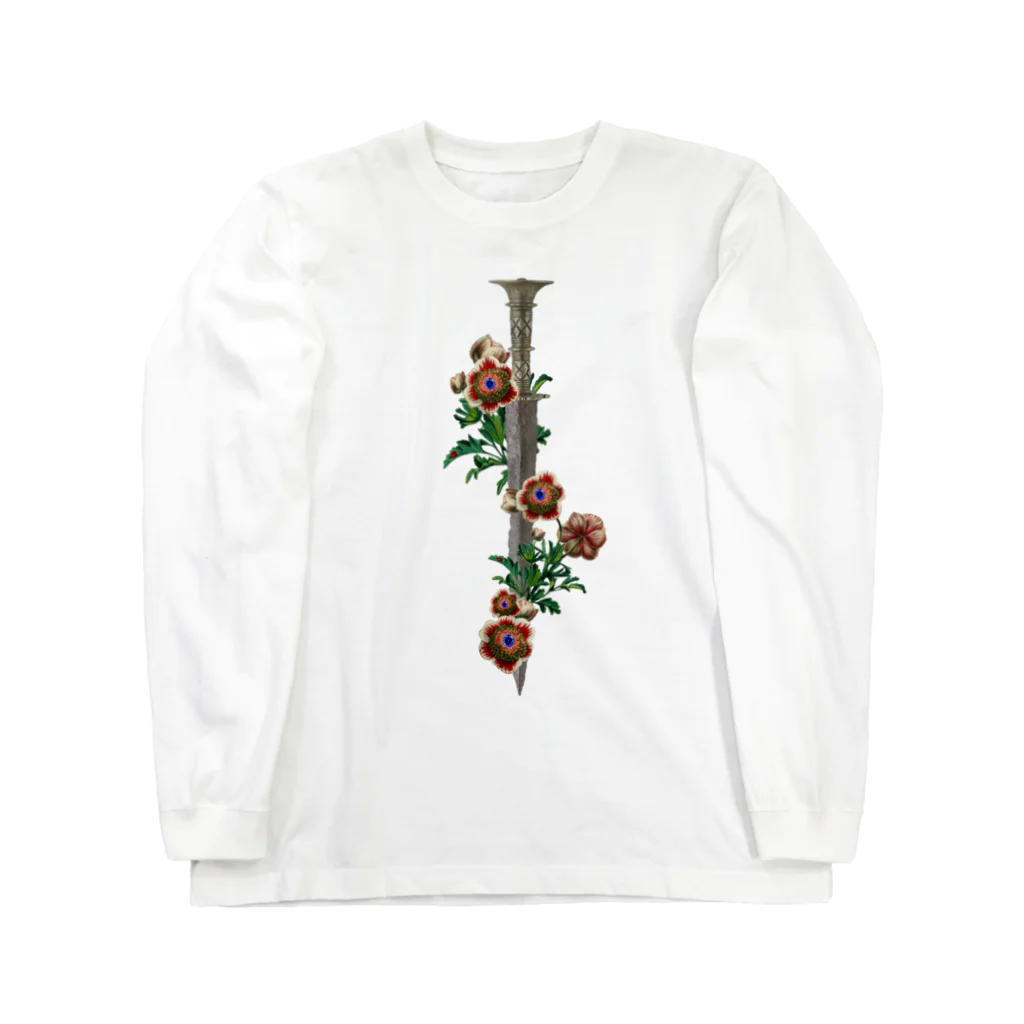 HANDSOMEのお花の剣 Long Sleeve T-Shirt