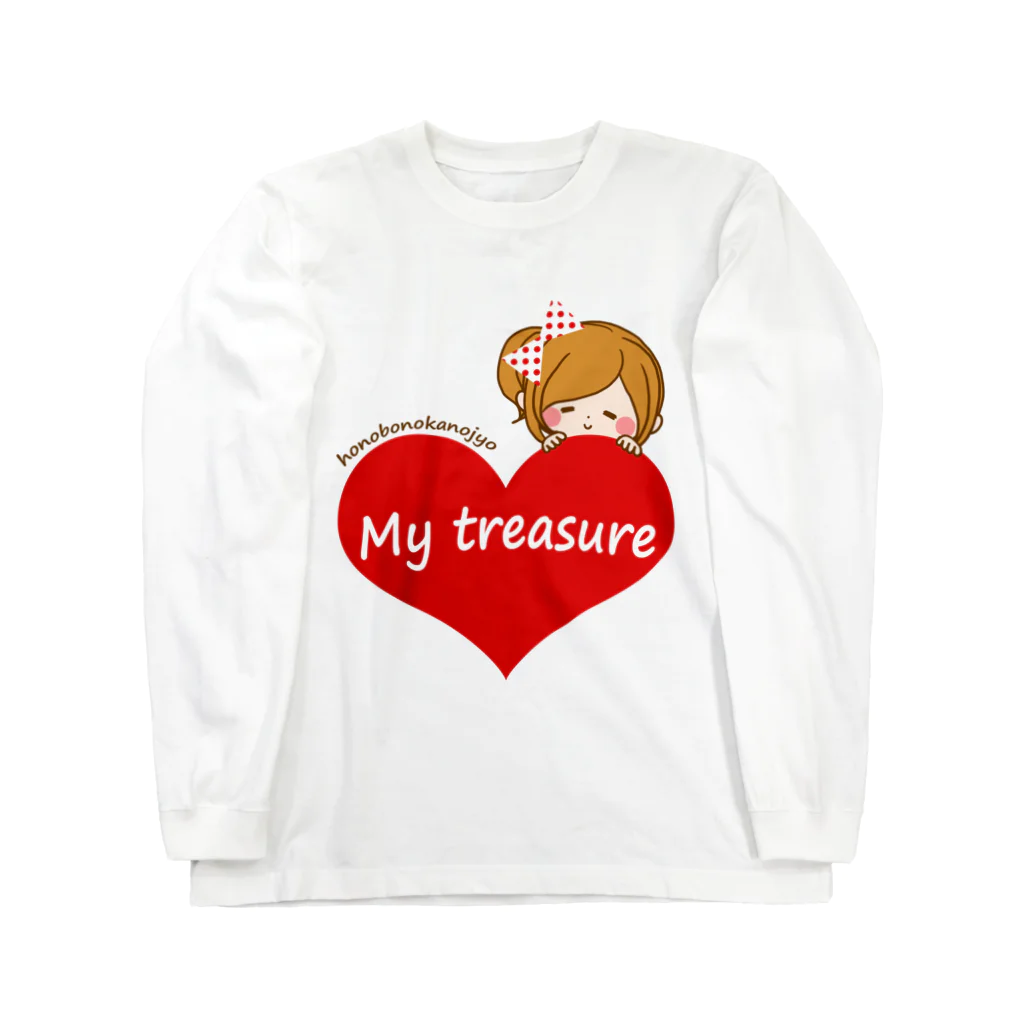 ルルーのおみせのMy treasure　わたしの宝物 ロングスリーブTシャツ