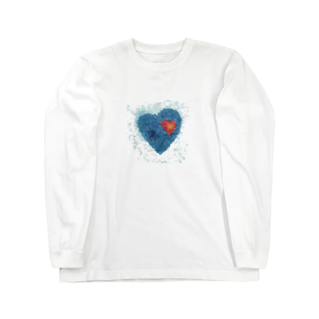 WAMI ARTのBlue heart Long Sleeve T-Shirt