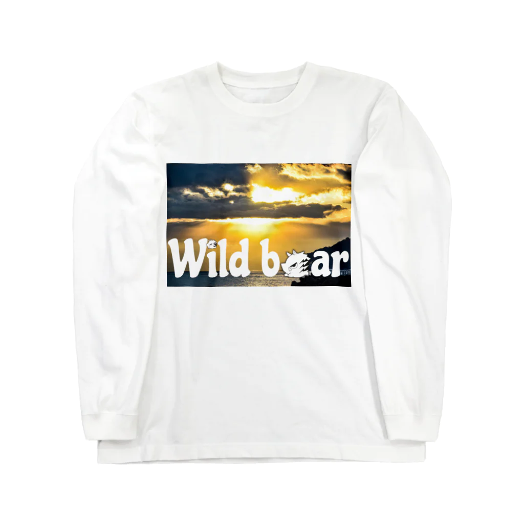 ウリボウ三世のWild boar 【猪】 ロングスリーブTシャツ