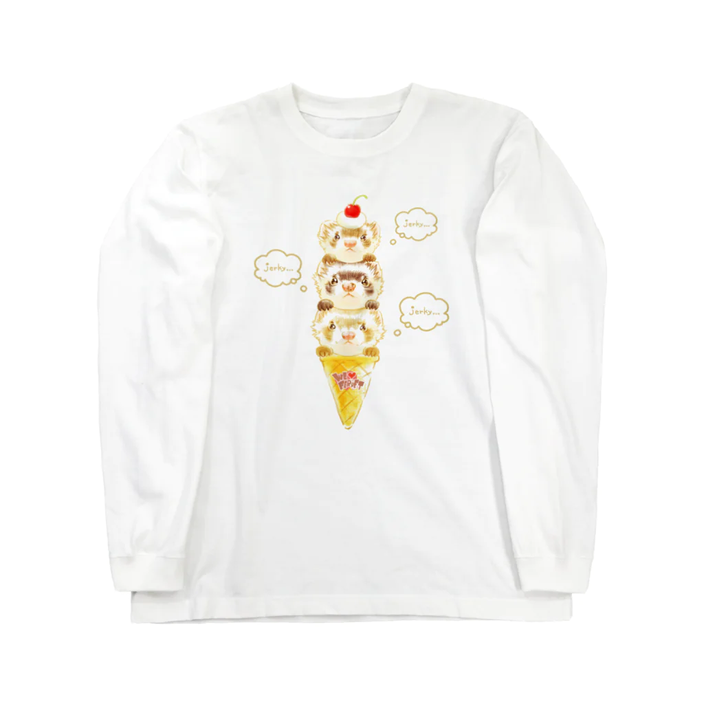 いちごだわし🐹のチャリティグッズ＊ピノちゃん、クッキーちゃん、モカちゃん Long Sleeve T-Shirt