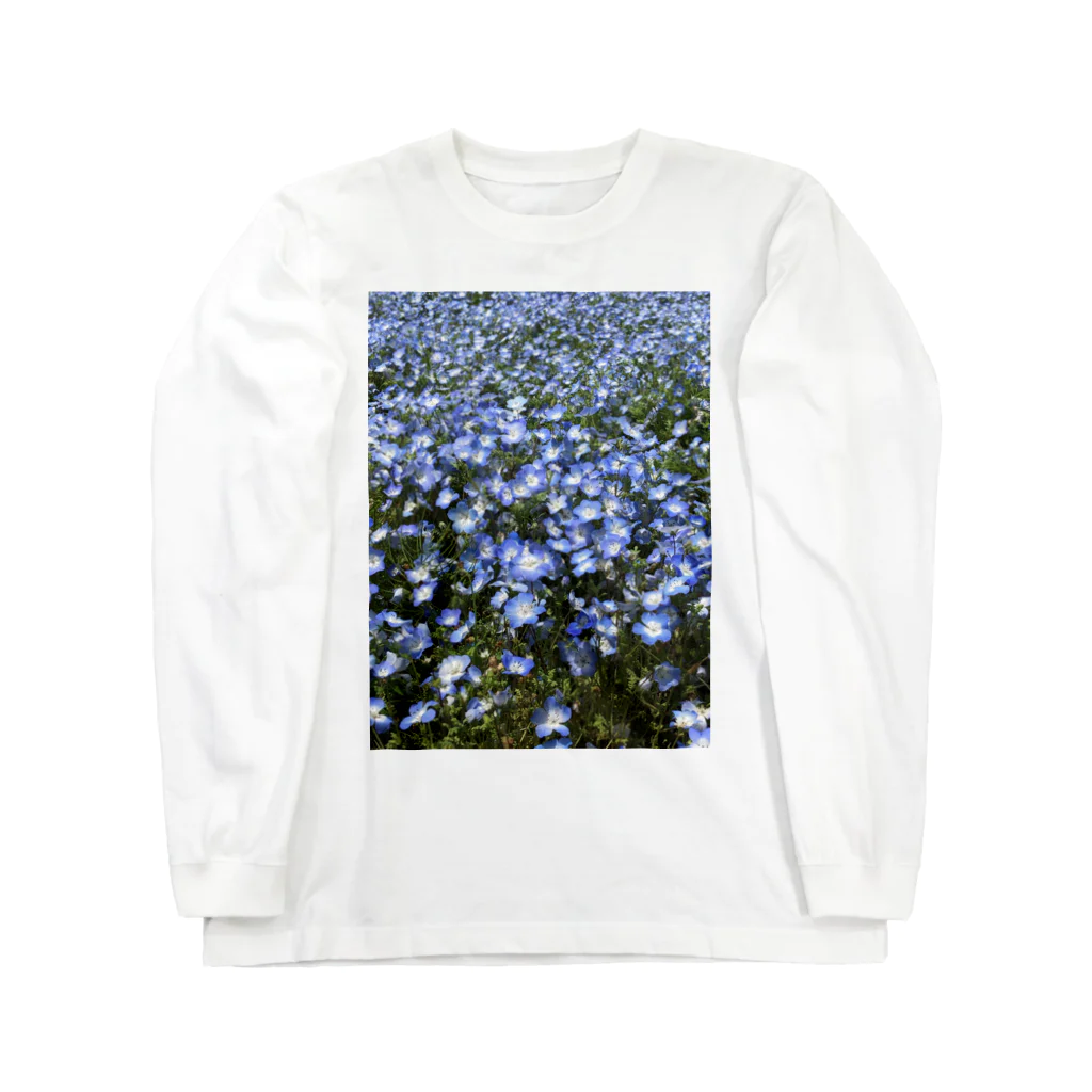 coronblanのネモフィラの咲く頃 Long Sleeve T-Shirt