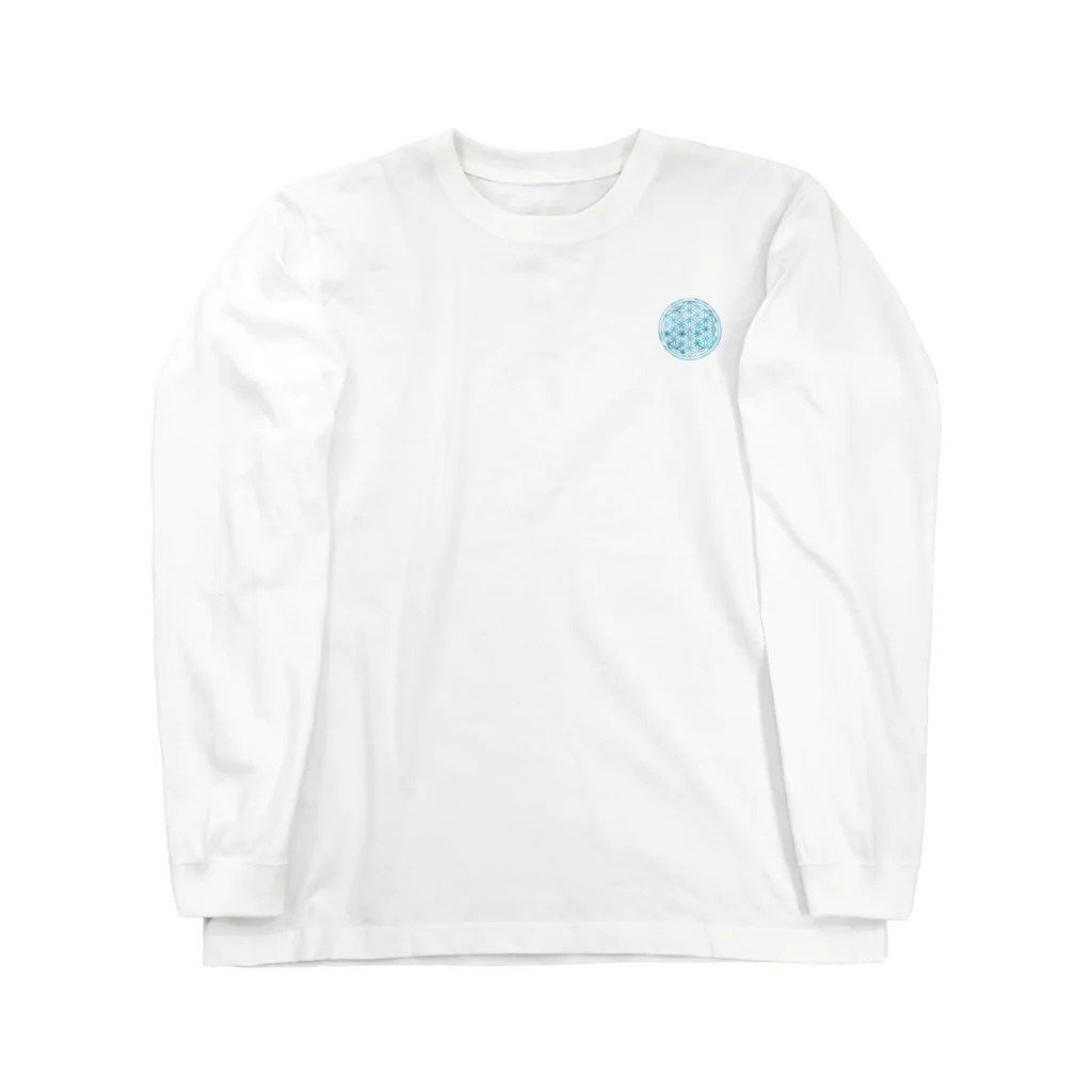 神聖幾何学屋のブルートパーズ Long Sleeve T-Shirt