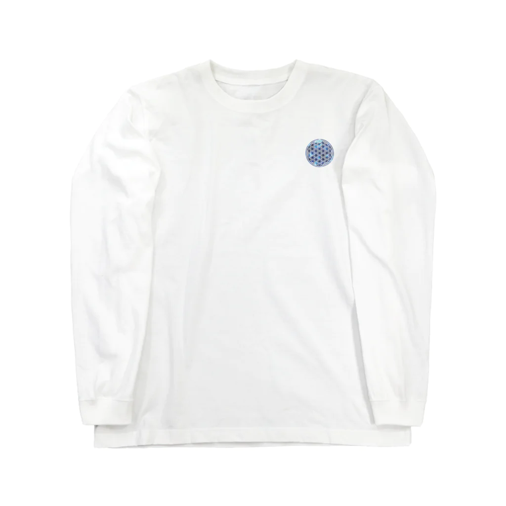 神聖幾何学屋のブルーサファイア Long Sleeve T-Shirt