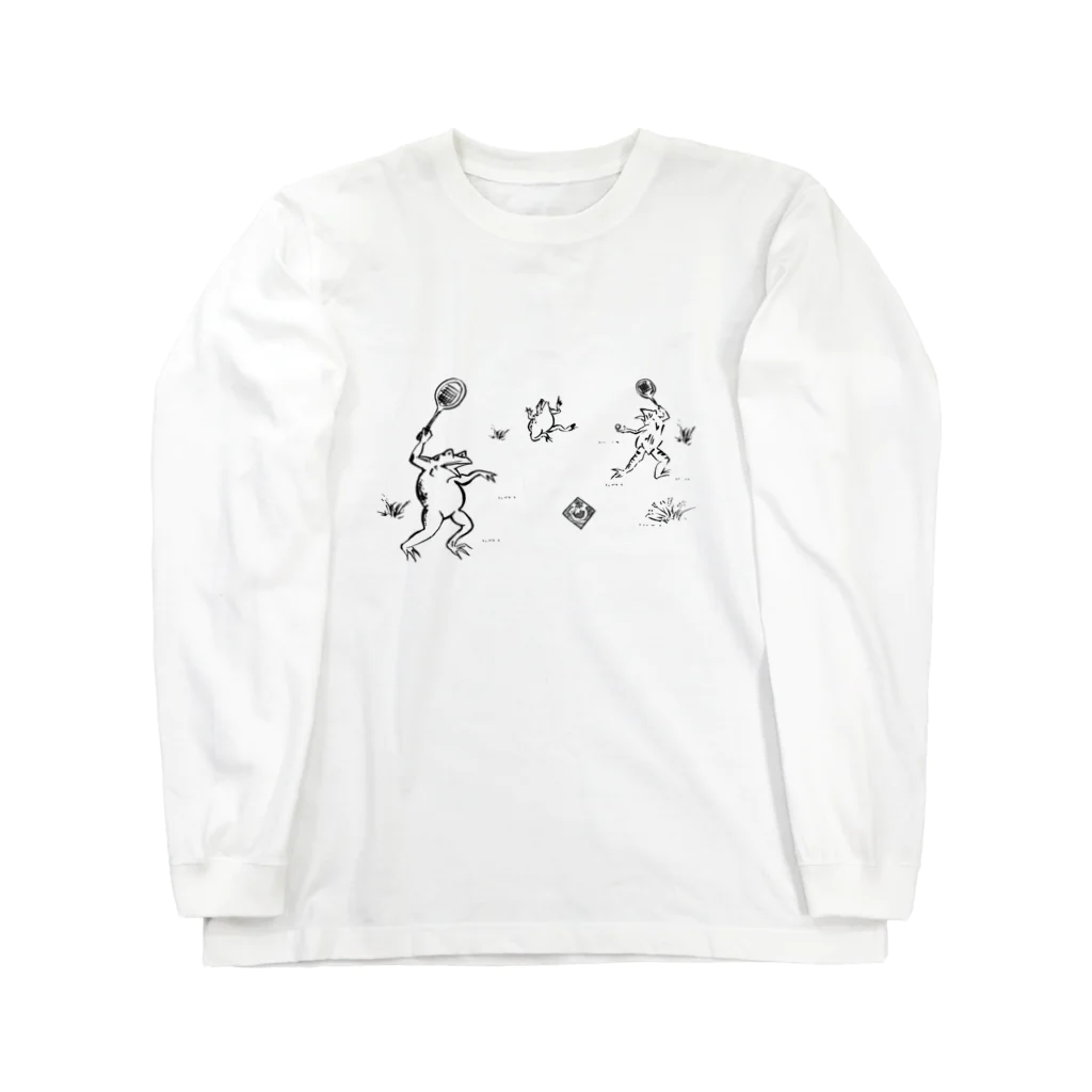 WAMI ARTの庭球蛙 Long Sleeve T-Shirt