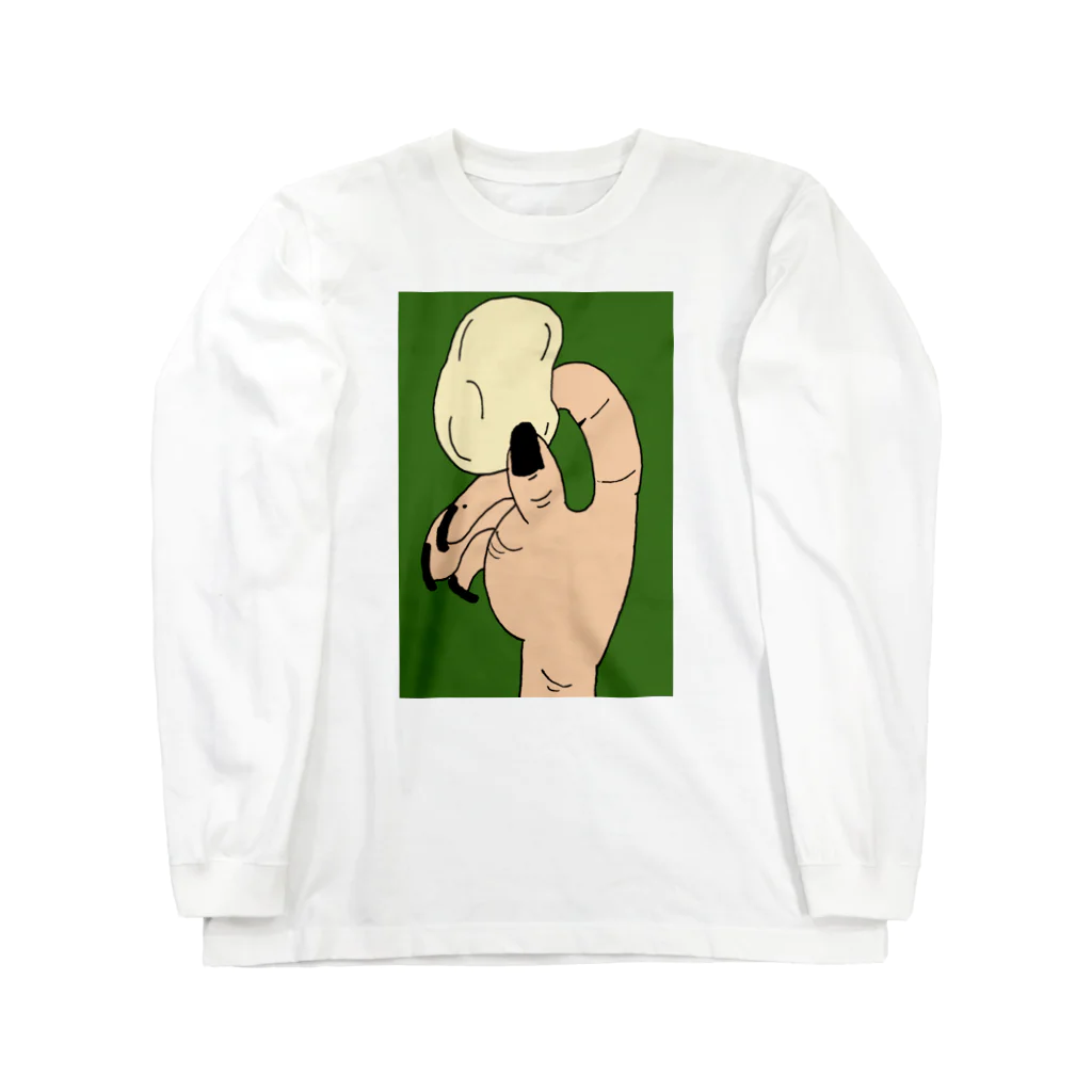 キム・ユキノのポテチ緑 Long Sleeve T-Shirt