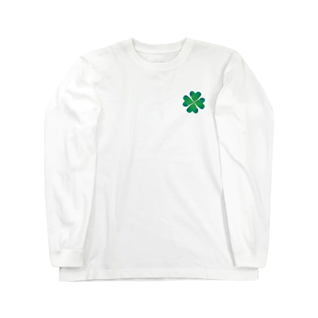 WAMI ARTの四葉のクローバー Long Sleeve T-Shirt