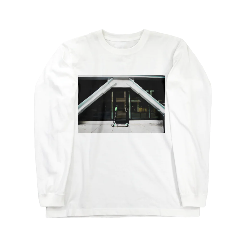 りっちゃんのへや。のPortland ポートランド　vol.1 スクーター Long Sleeve T-Shirt