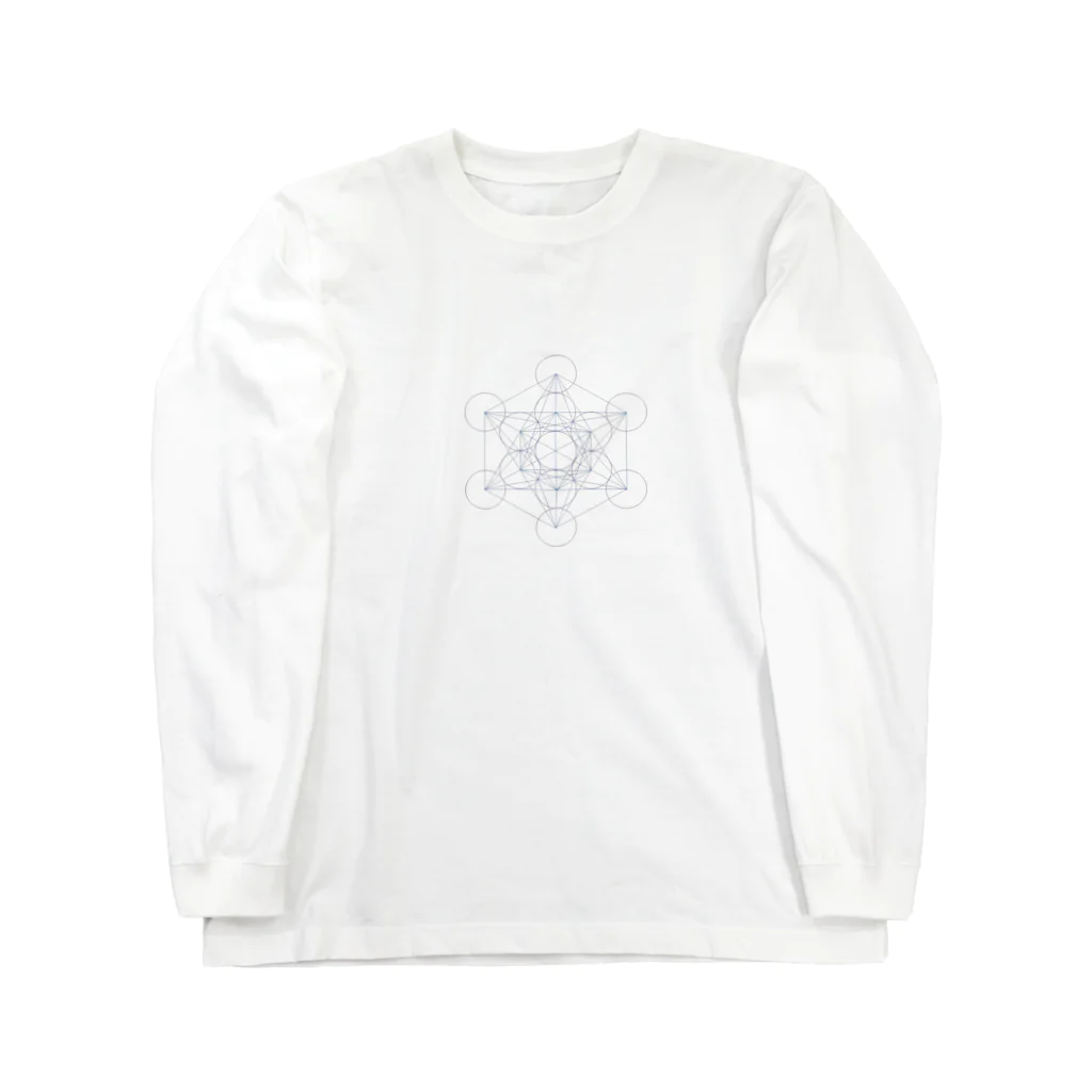 silvermist358のシンプル　「Metatron’s Cube」 ロングスリーブTシャツ