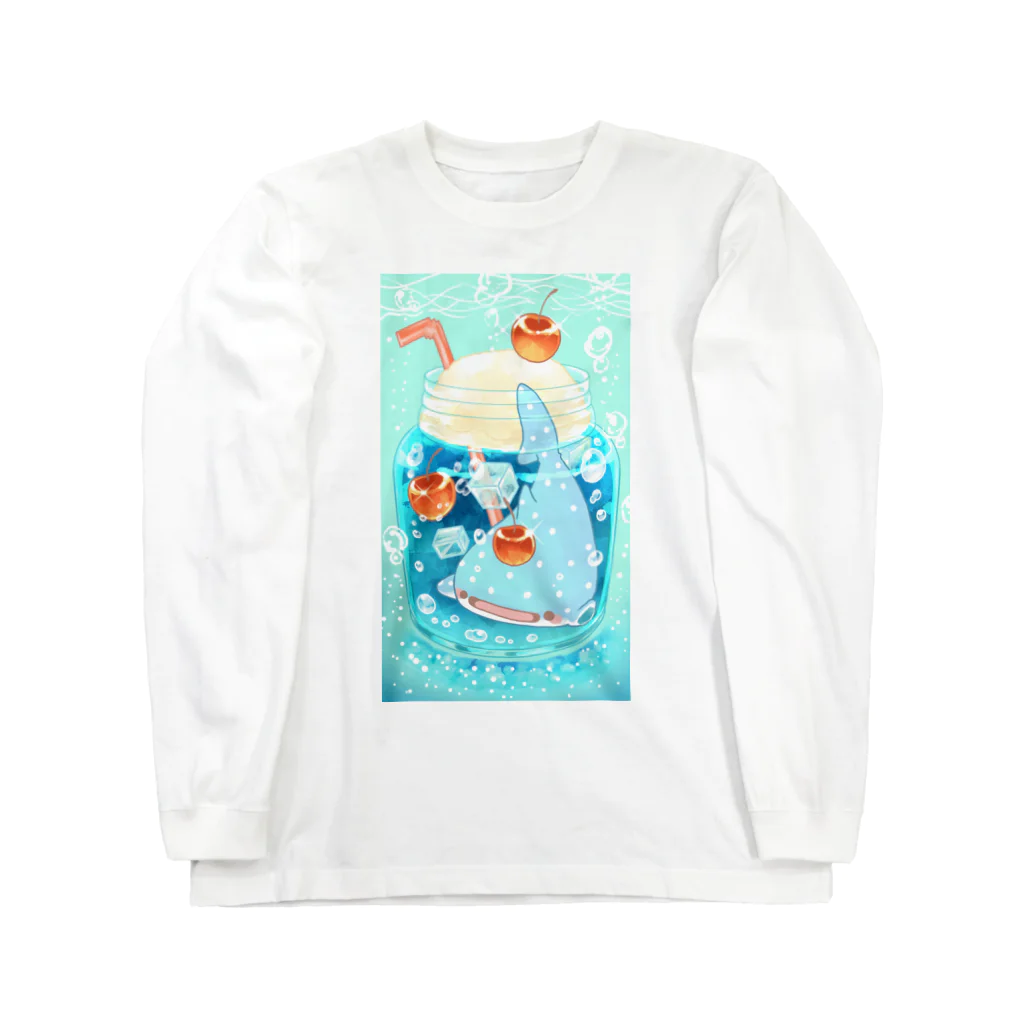 鈴のブルーハワイメロンソーダじんべえざめ Long Sleeve T-Shirt