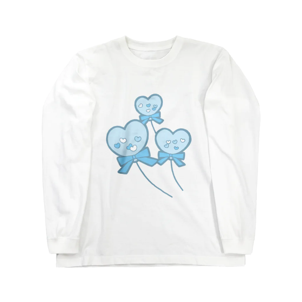 かわいいもののおみせ　いそぎんちゃくのハートの風船 Long Sleeve T-Shirt