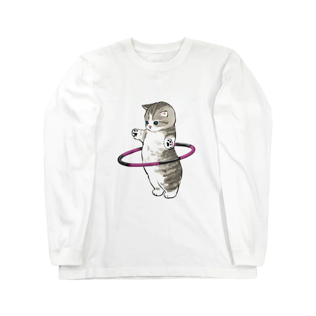 mofusandのフラフープにゃん Long Sleeve T-Shirt