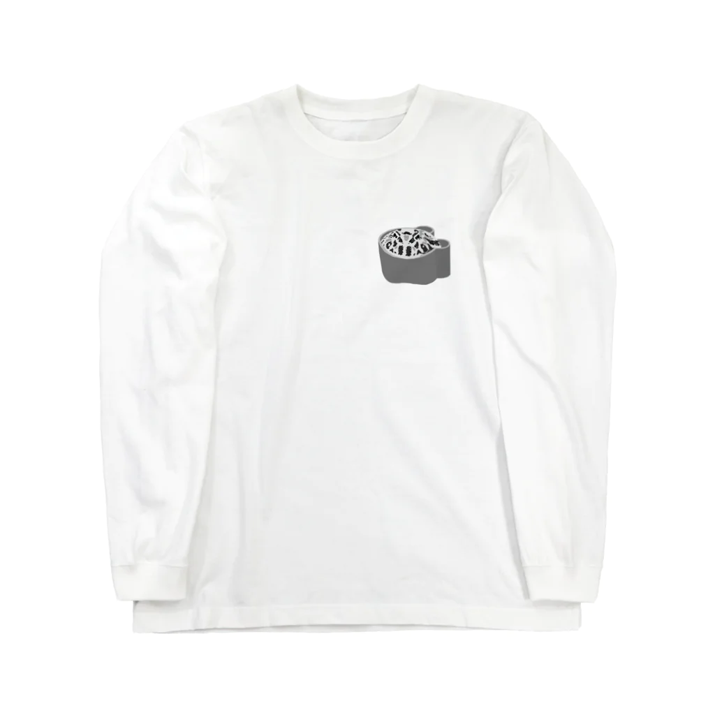 ピエールストア　pierre storeの顔をだすツノガエル  Long Sleeve T-Shirt