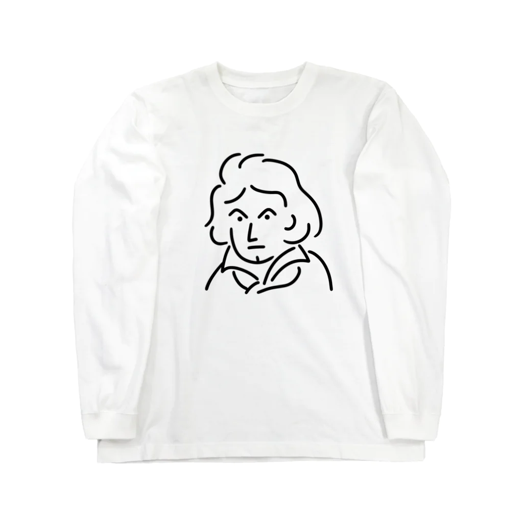 Aliviostaのベートーベン イラスト 3 Long Sleeve T-Shirt