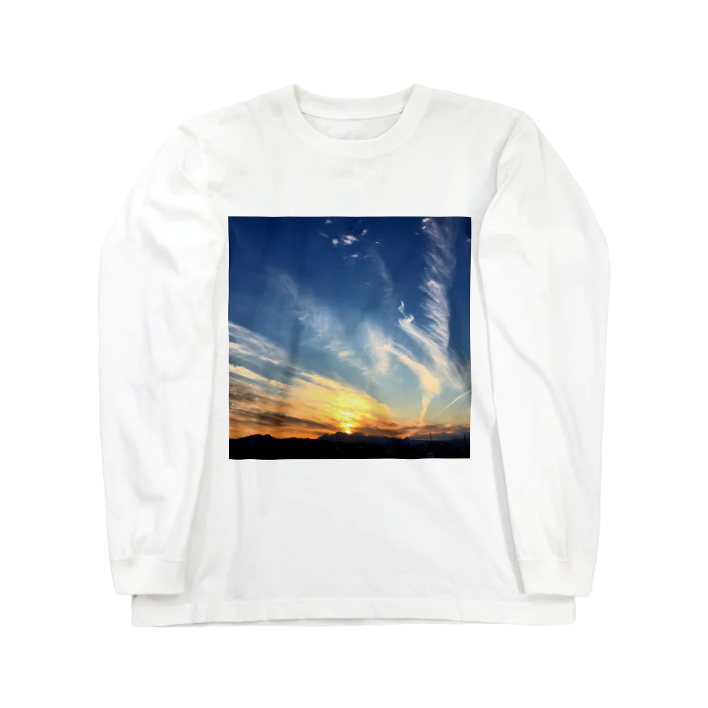 GOHANNDESUYOの夕焼け小焼け Long Sleeve T-Shirt