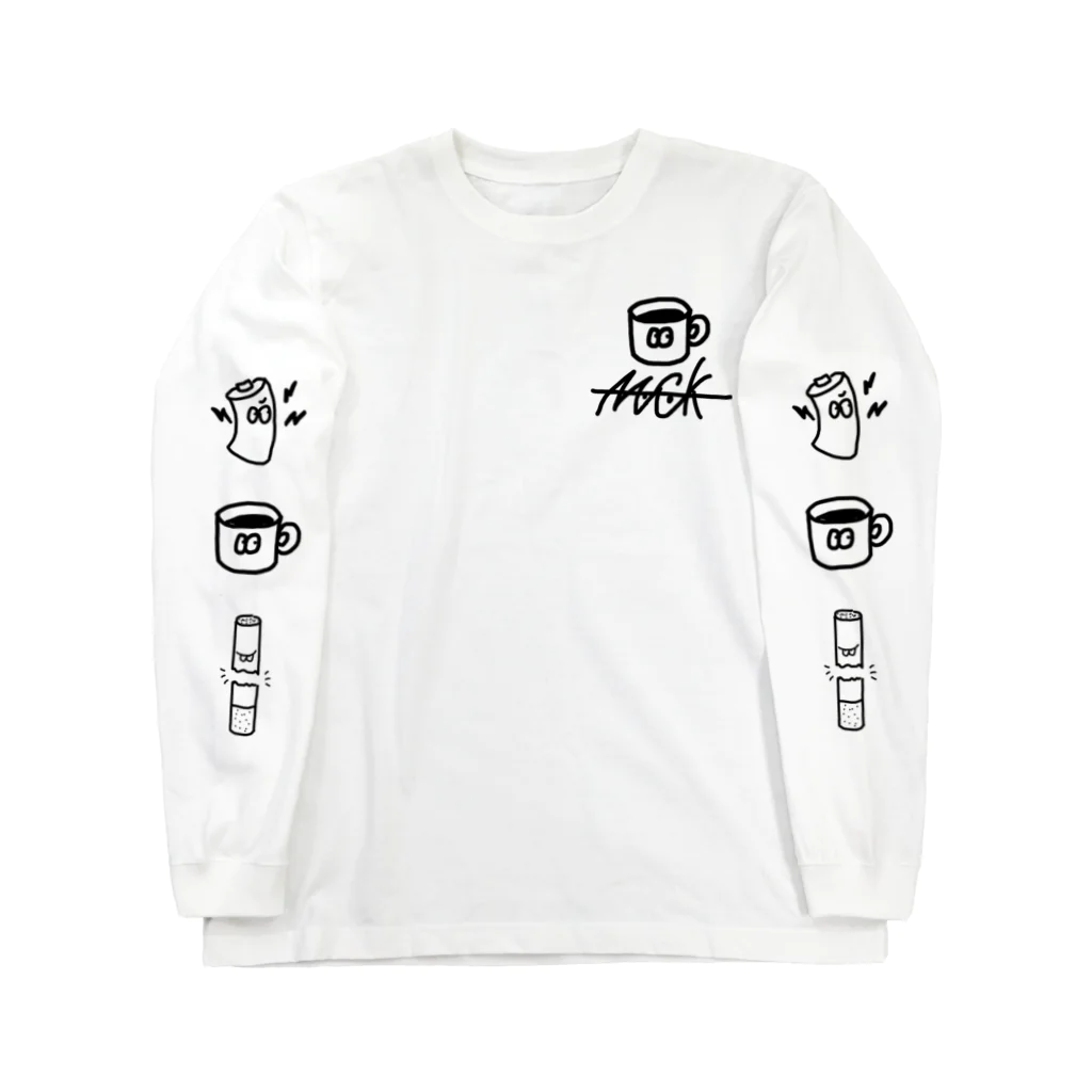 NUCKの袖ロゴくん Long Sleeve T-Shirt