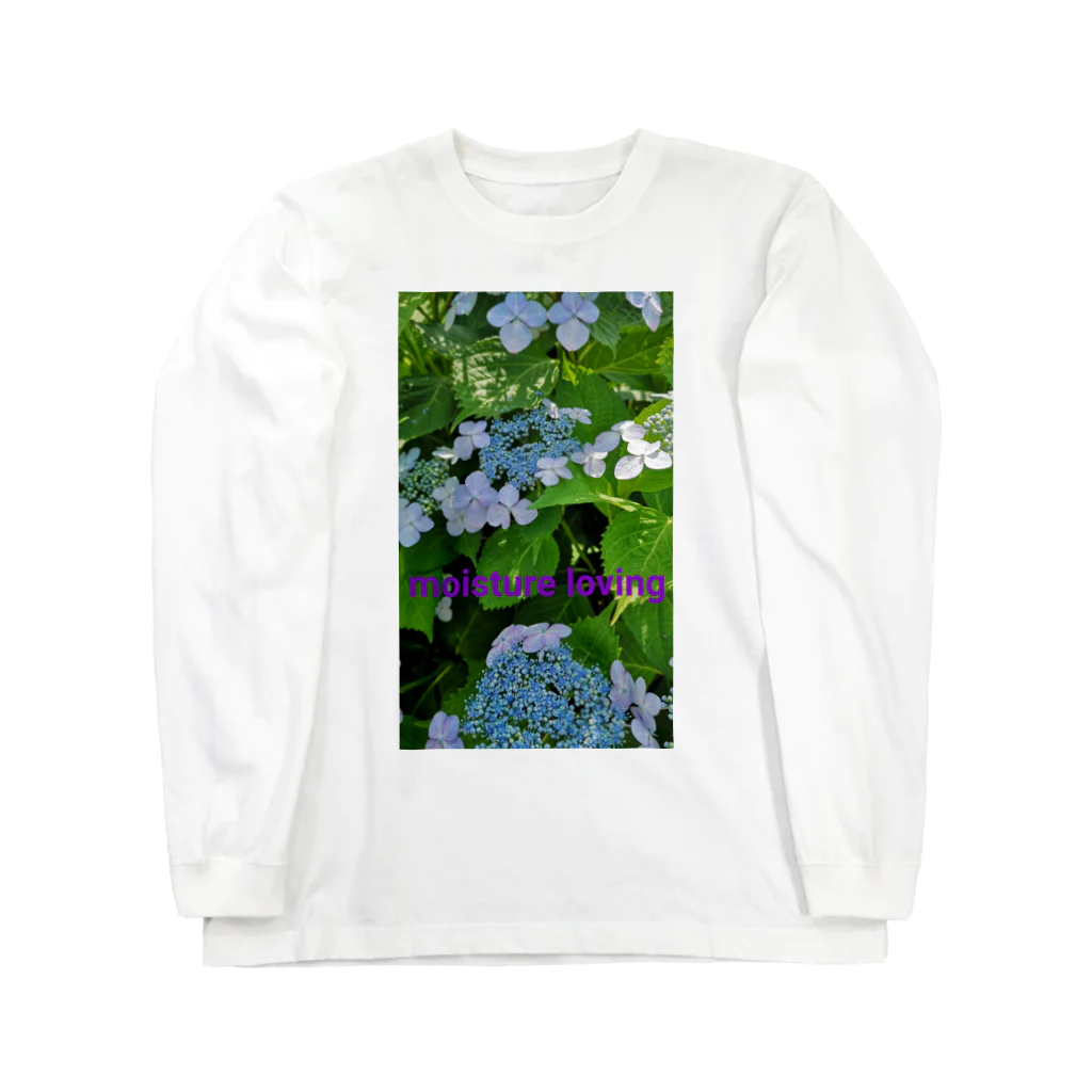 saraquaarinaの紫陽花Ⅱ ロングスリーブTシャツ