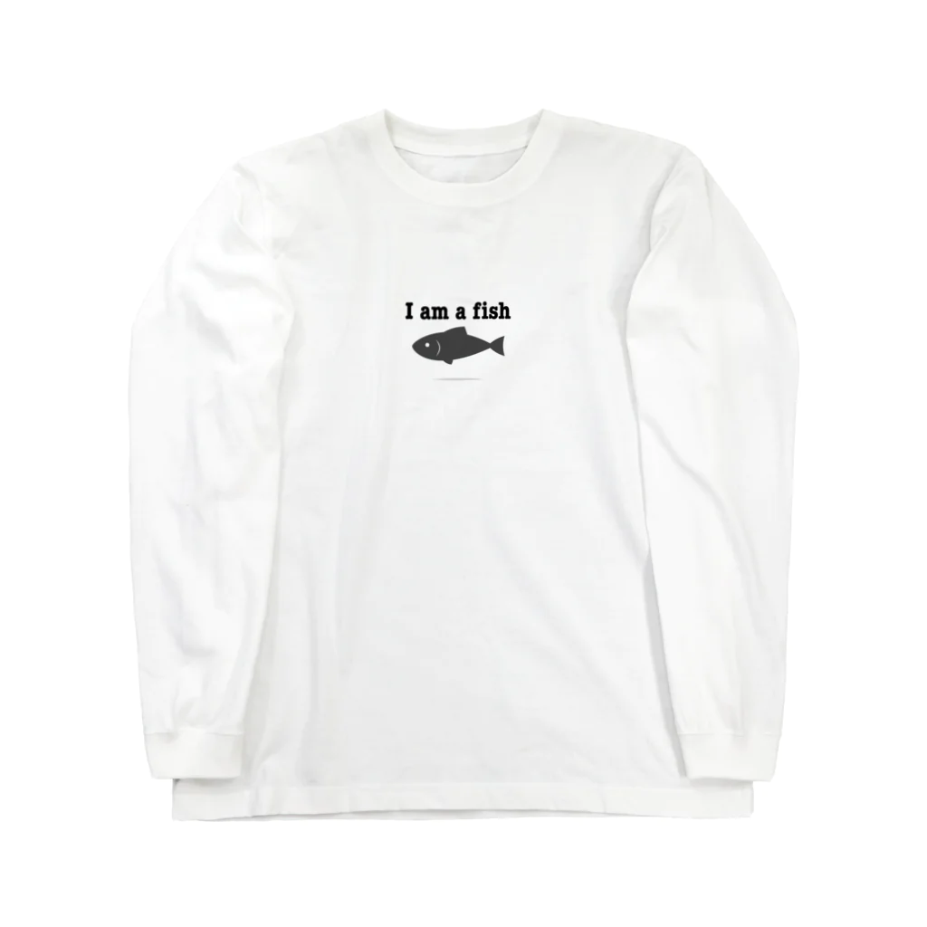 英語読めないさんの家のお魚シリーズ Long Sleeve T-Shirt