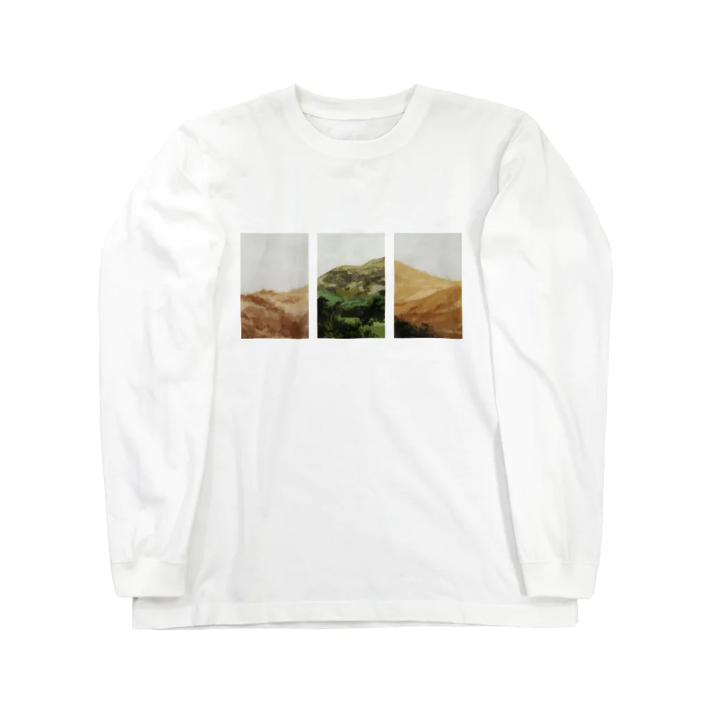 中野カヲルのThree landscapes Long Sleeve T-Shirt