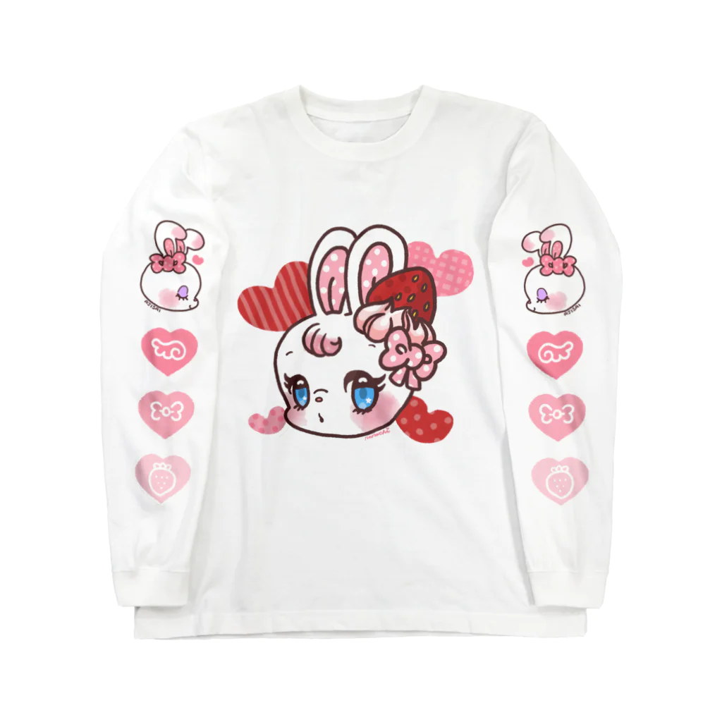 アジサイの織のおすましBunny いちご味 Long Sleeve T-Shirt