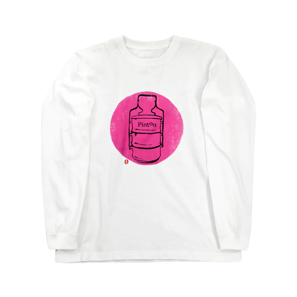 sugar-addictの桃色ピントー ロングスリーブTシャツ