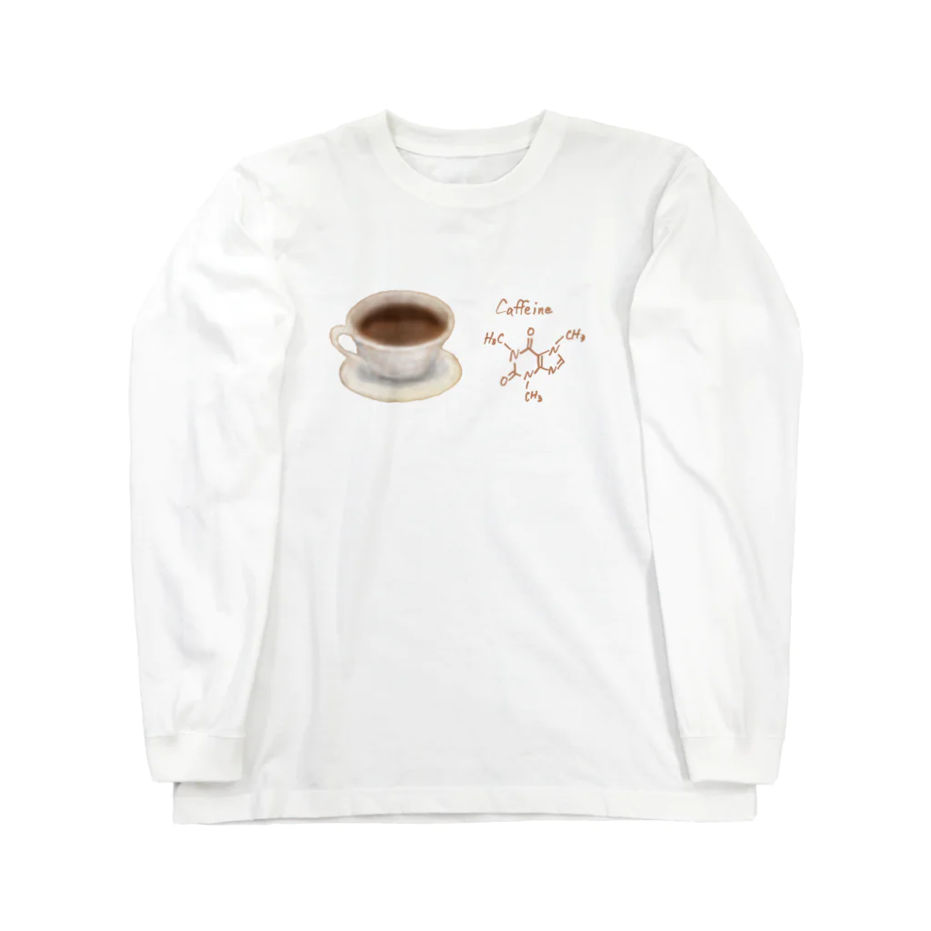 そらまめのカフェイン ロングスリーブTシャツ