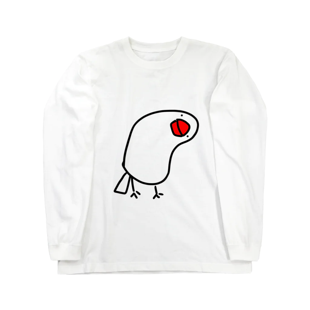 たちゅごろショップの首かしげ文鳥 Long Sleeve T-Shirt