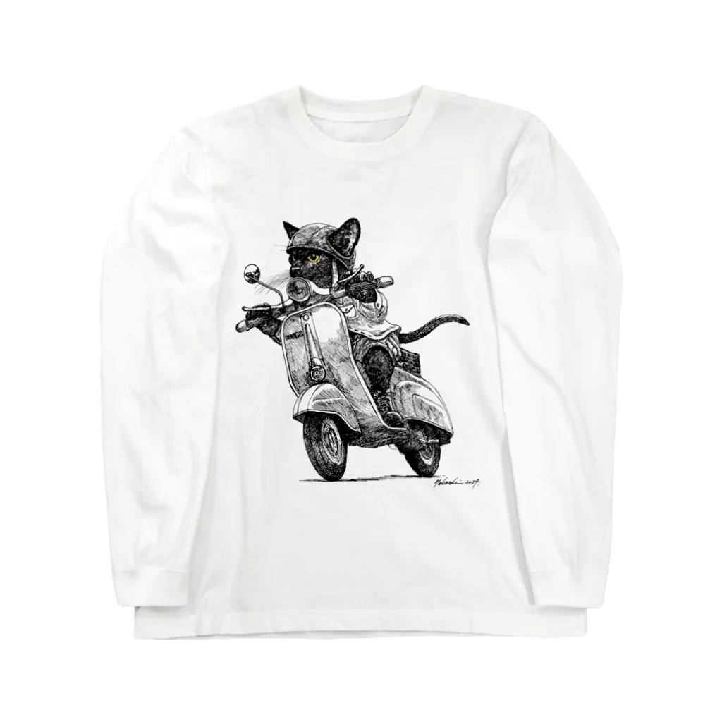 小田隆のネコべスパ2014 Long Sleeve T-Shirt