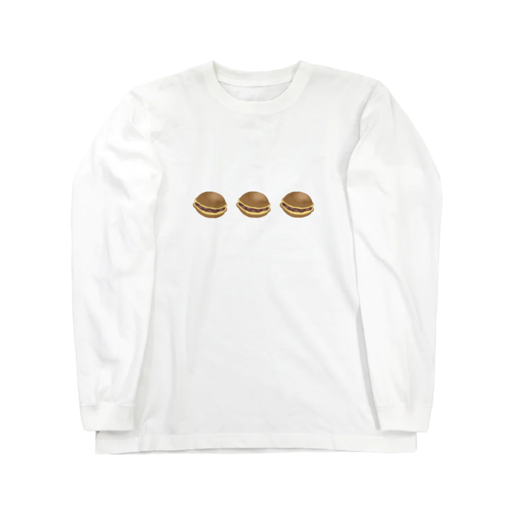 さきてゃ！のどら焼き3つ。 Long Sleeve T-Shirt