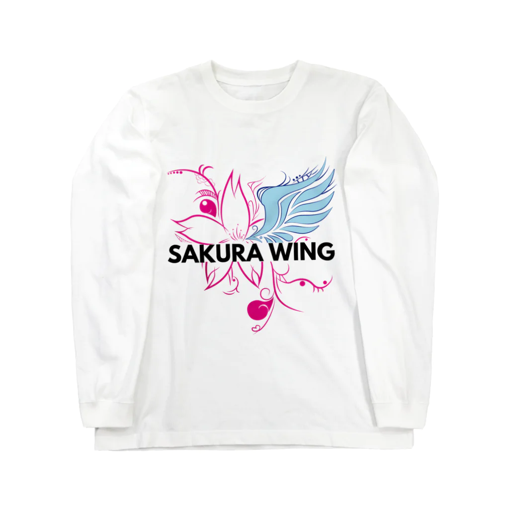 SAKURA WING LLC.のSAKURA WINGnewロゴ ロングスリーブTシャツ