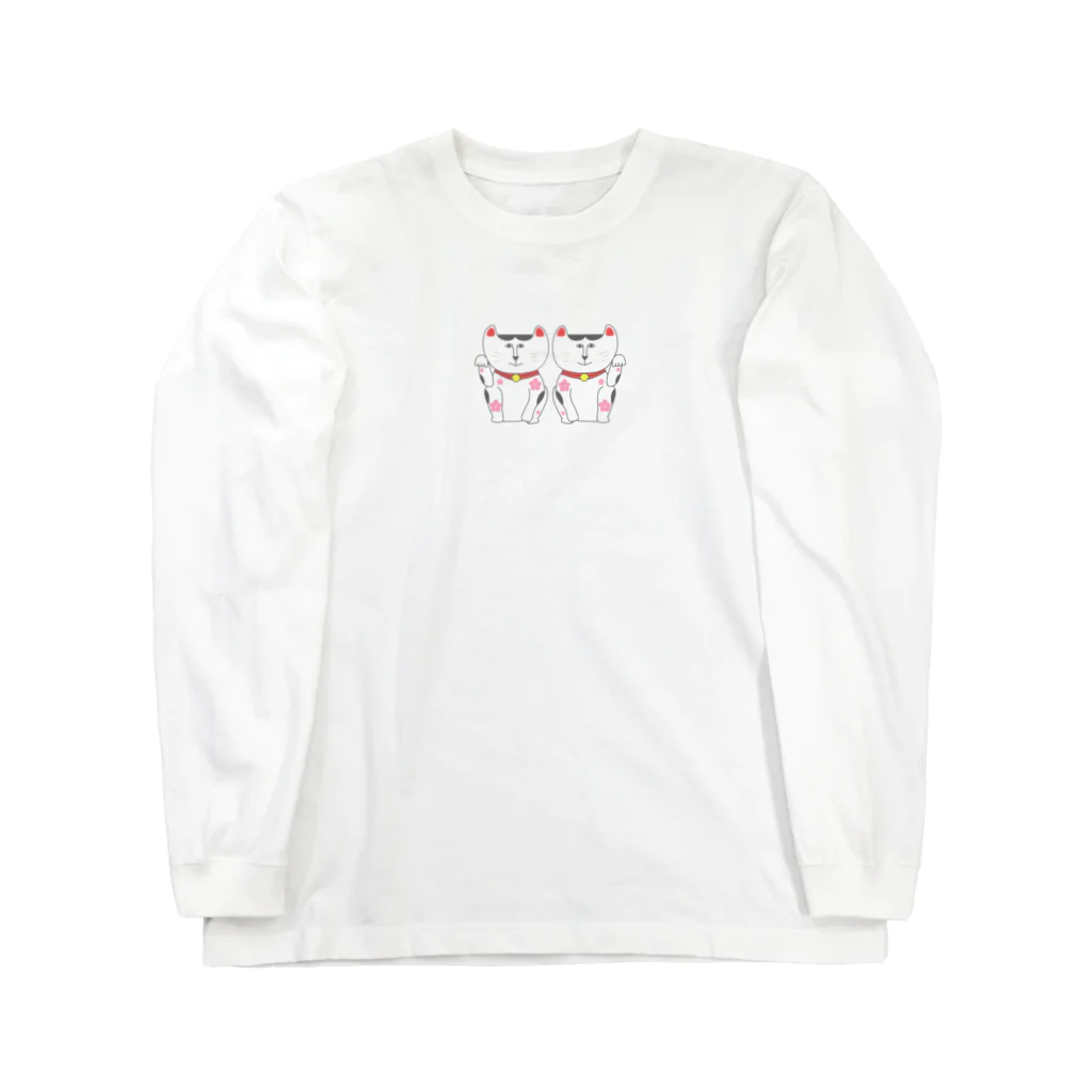 ajitukeのラッキーキャット Long Sleeve T-Shirt