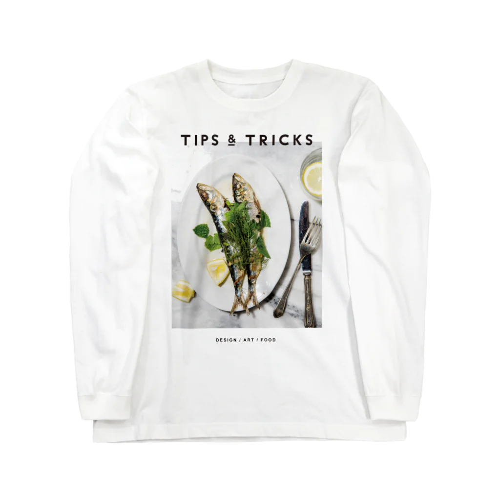 TIPS & TRICKSのイワシのグリル香草添え ロングスリーブTシャツ