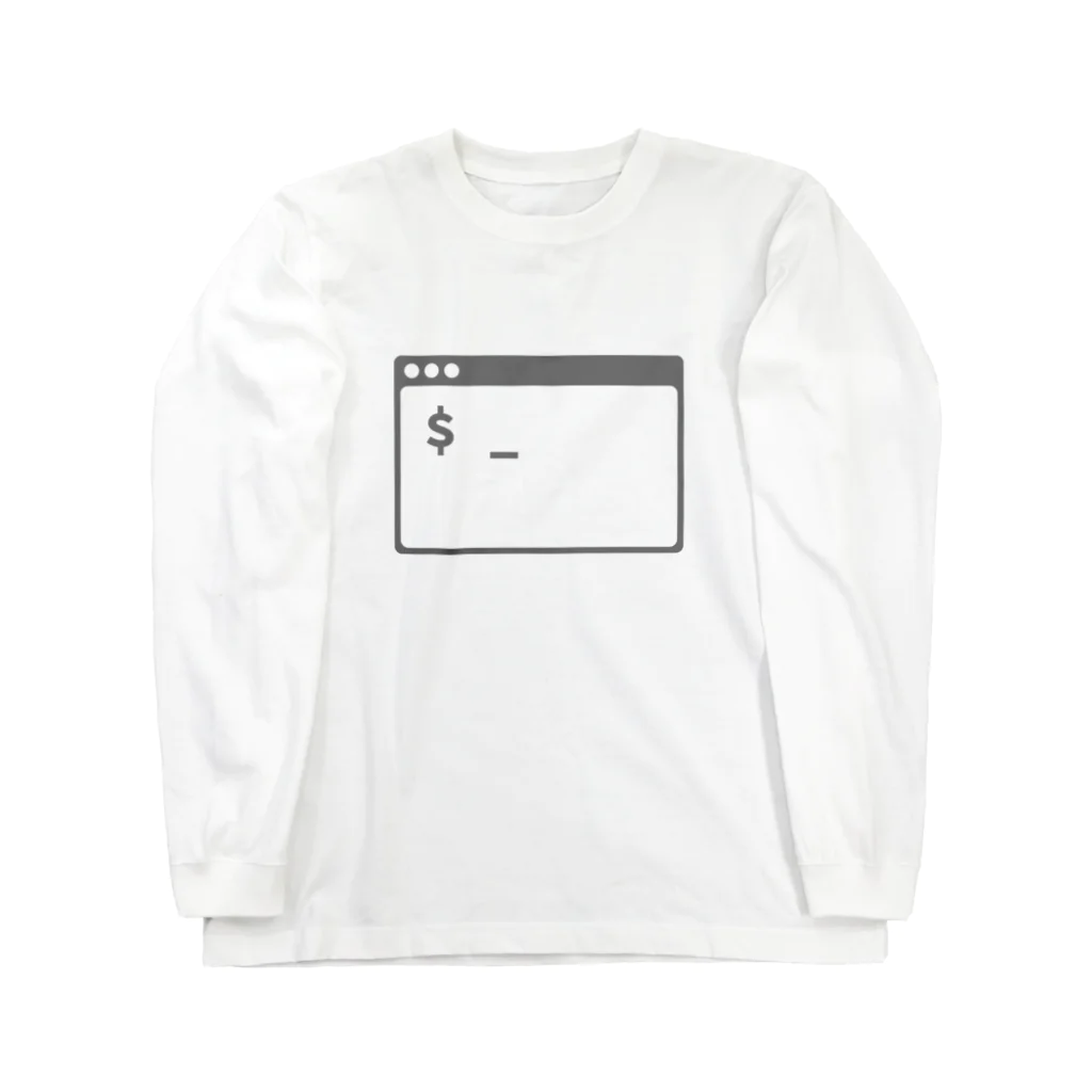 Polar Techのターミナル（長袖・ホワイト） Long Sleeve T-Shirt