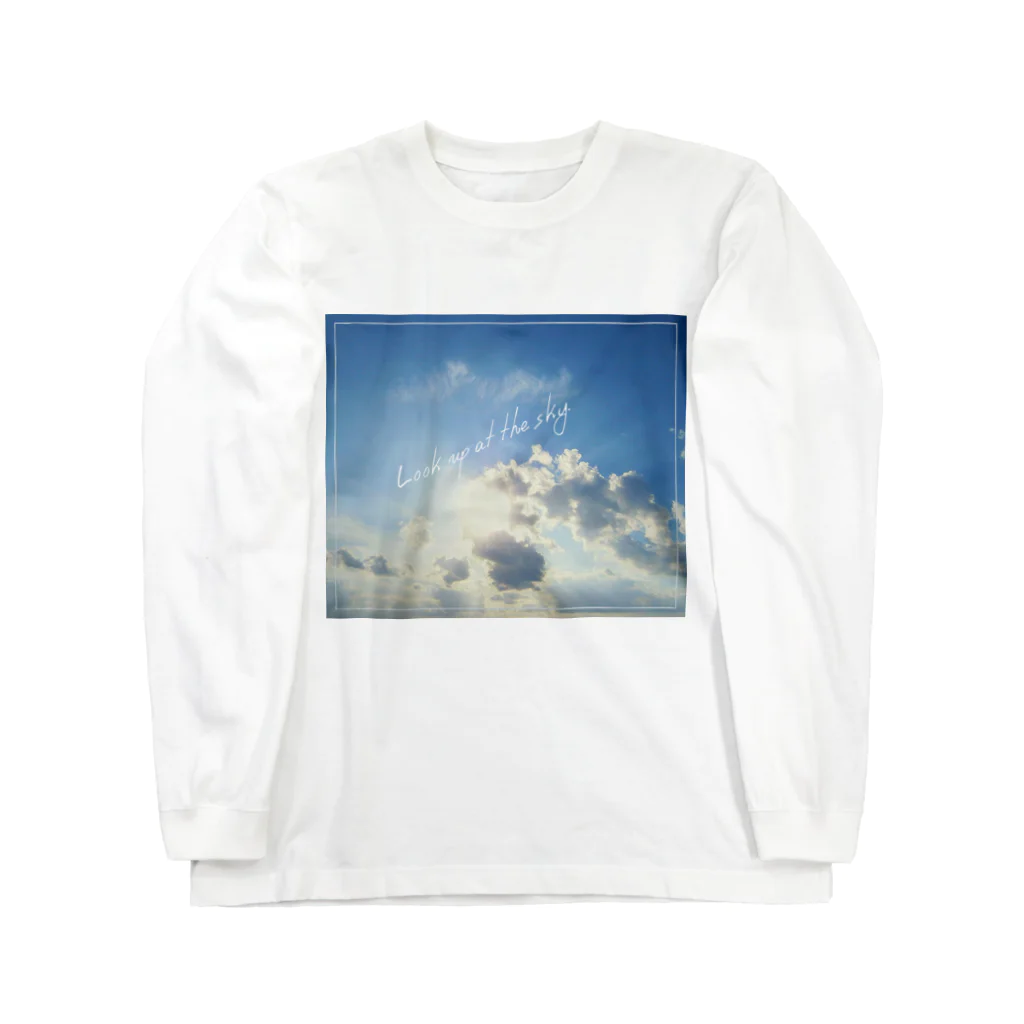 さら｜空コレクターのきょうの空「青空」　Filter① ロングスリーブTシャツ