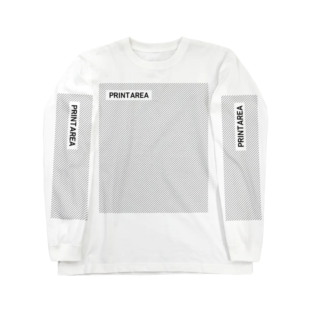 chi-bitのプリントエリアチェック Long Sleeve T-Shirt